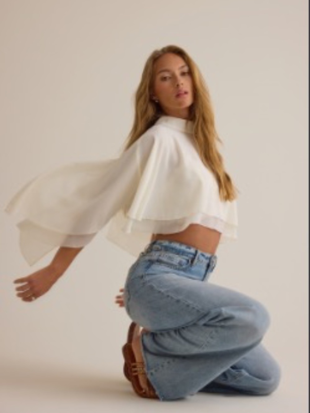 Altar’d State Alina Tie Neck Cape